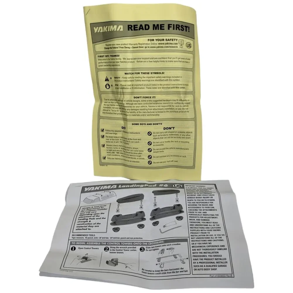 Genuine YAKIMA Landing Pad 6 for Control Tower System (Pair) 00226